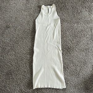 Sweater dress white tight fit
